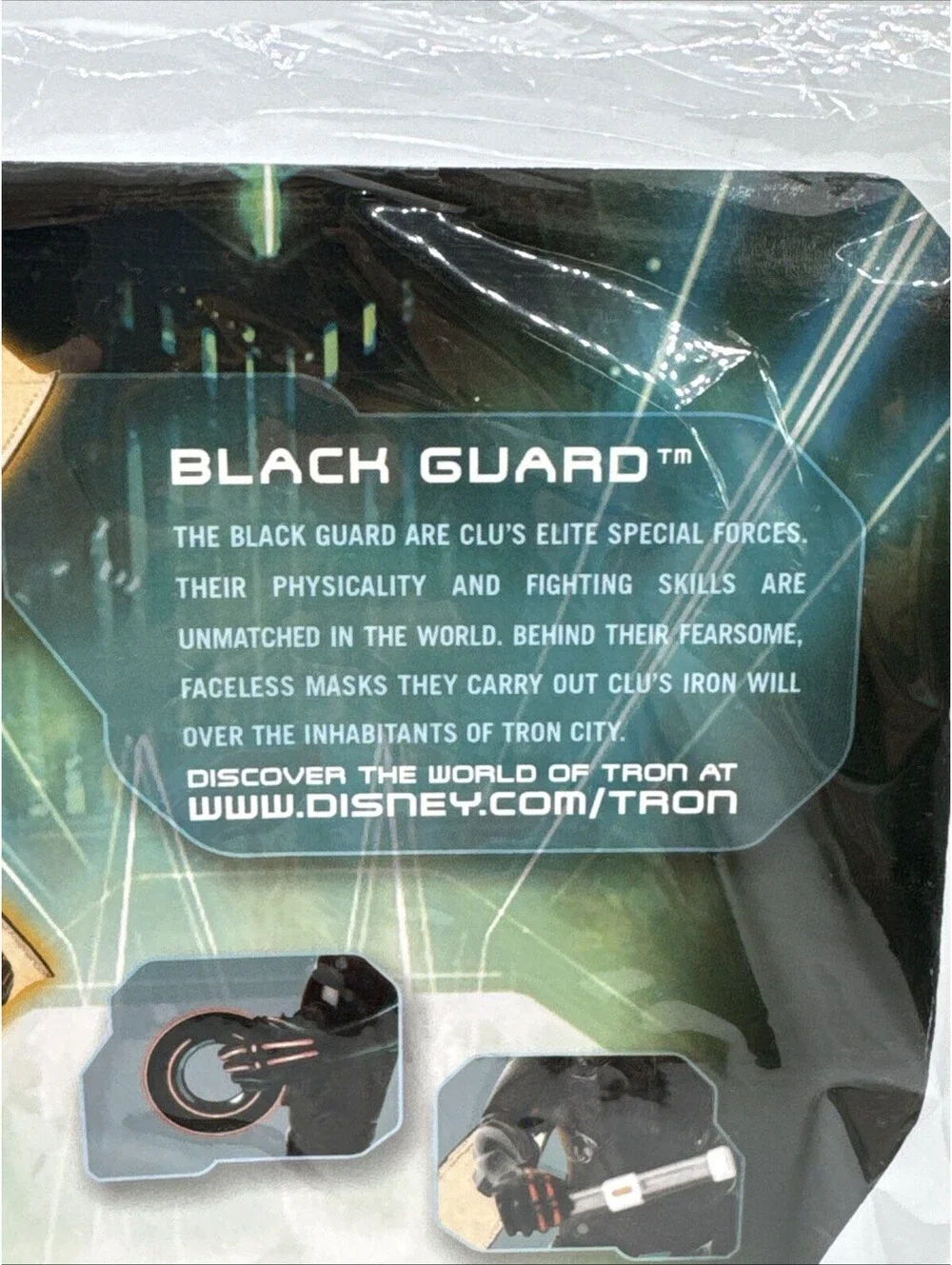 Disney Tron Legacy Deluxe Black Guard Action Figure 2010 Spin Master Series 1